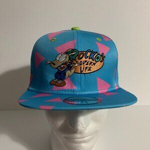 Headgear Classics Hat HGC Fitted Rocko's Modern Life Nickelodeon Blue Cap 7 3/8